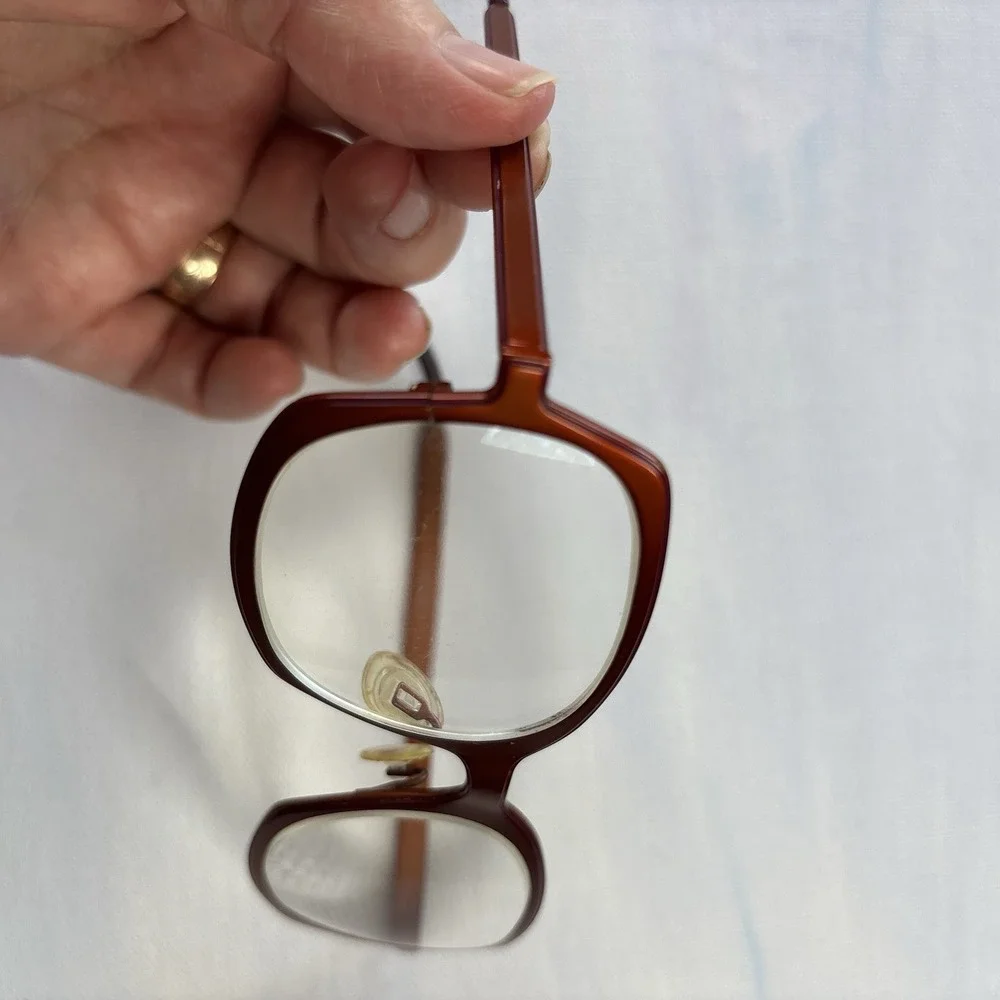 Vintage LA Eyeworks Drive In 869 Eyeglasses Frames Titanium in Copper